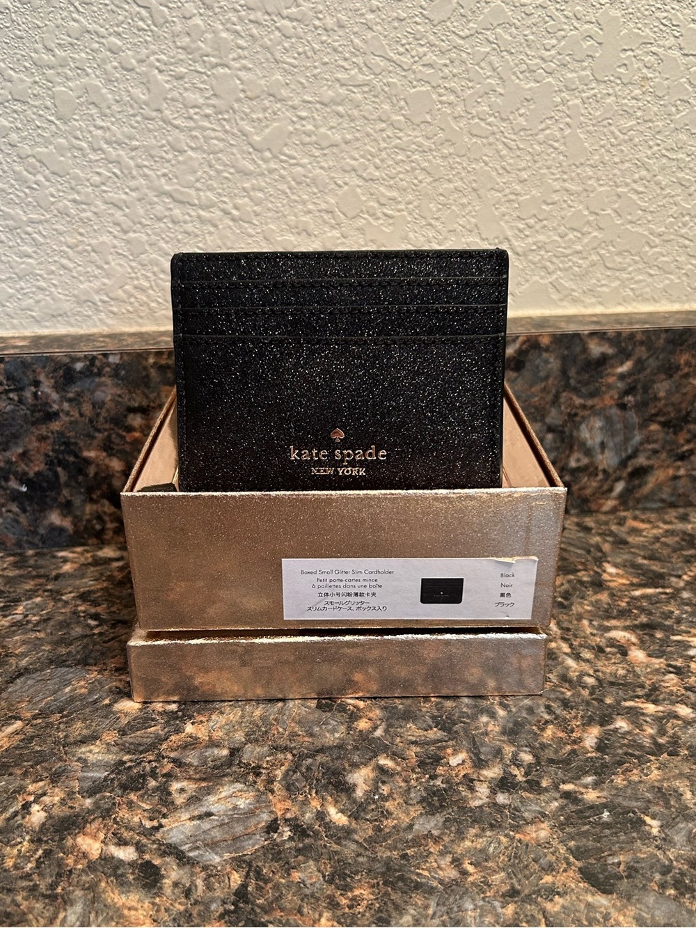 NWT | Kate Spade | Glimmer | Boxed Small Slim Card Holder